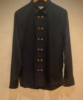 Chemise noire HOMME DIESEL à double boutons