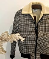 Blouson en laine col mouton unisex