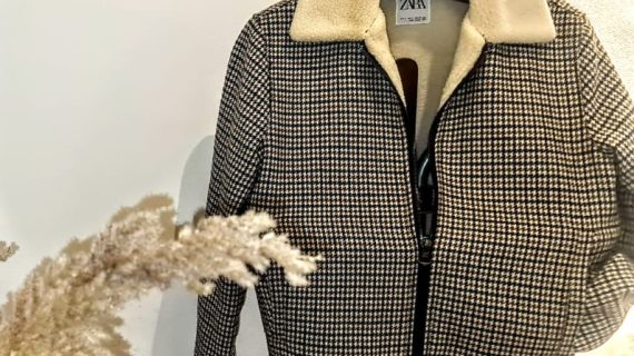 Blouson en laine col mouton unisex